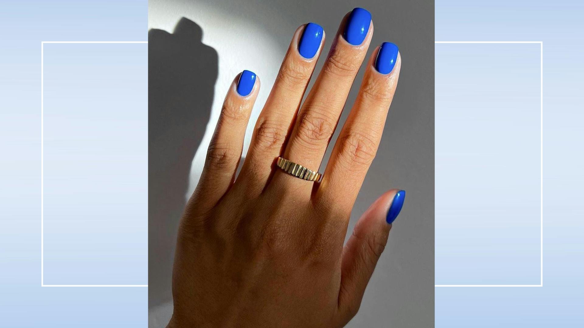 kester black monarch, bright blue nail polish, 3 - SoNailicious